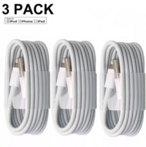 The Best Deals מבצע מטענים 3-PACK USB Data Fast Charger Cable Cord For Apple iPhone 5 6 7 8 X 11 12 13 MAX